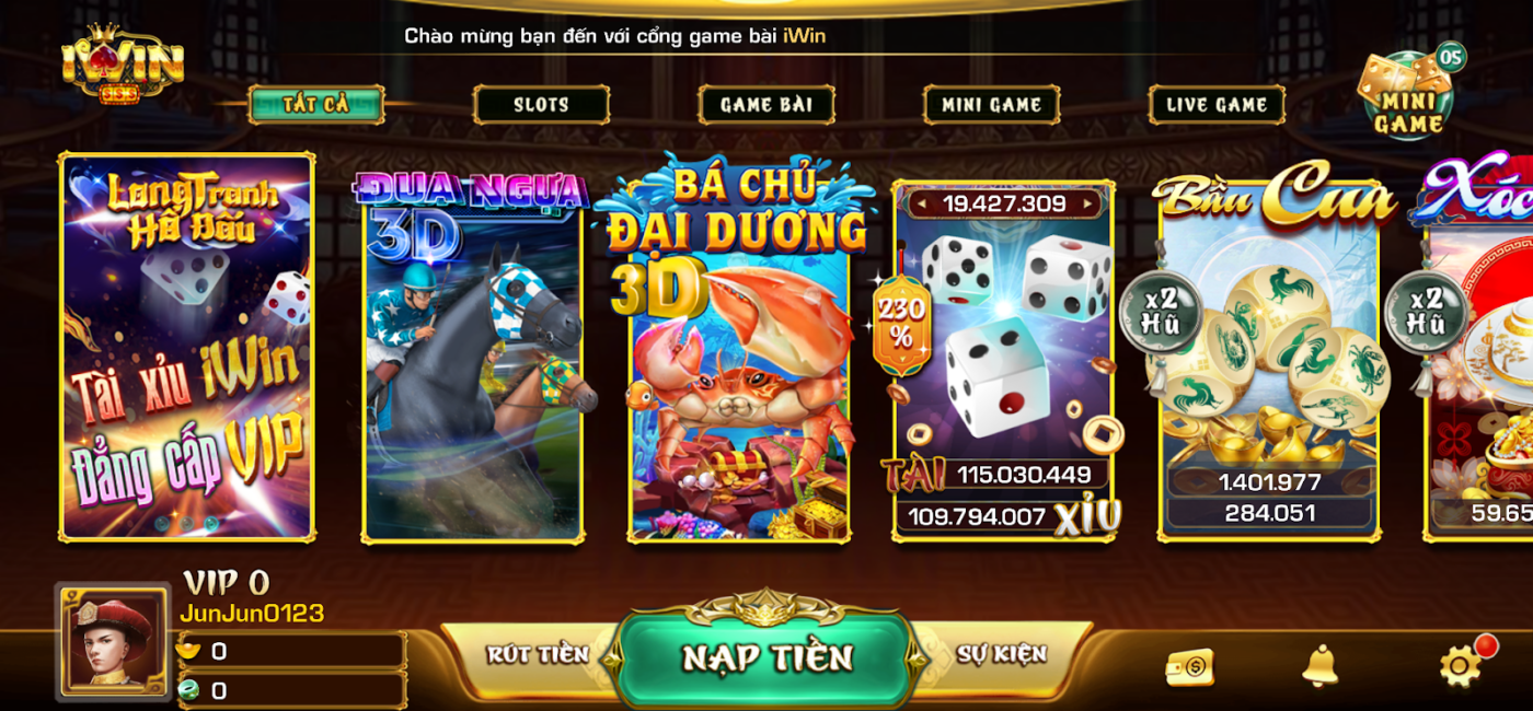 Cổng game uy tín Iwin