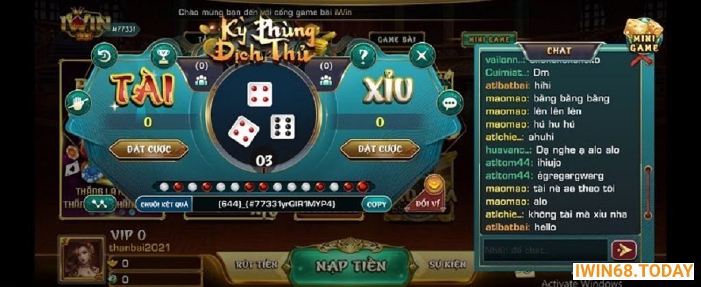 cổng game uy tín iwin